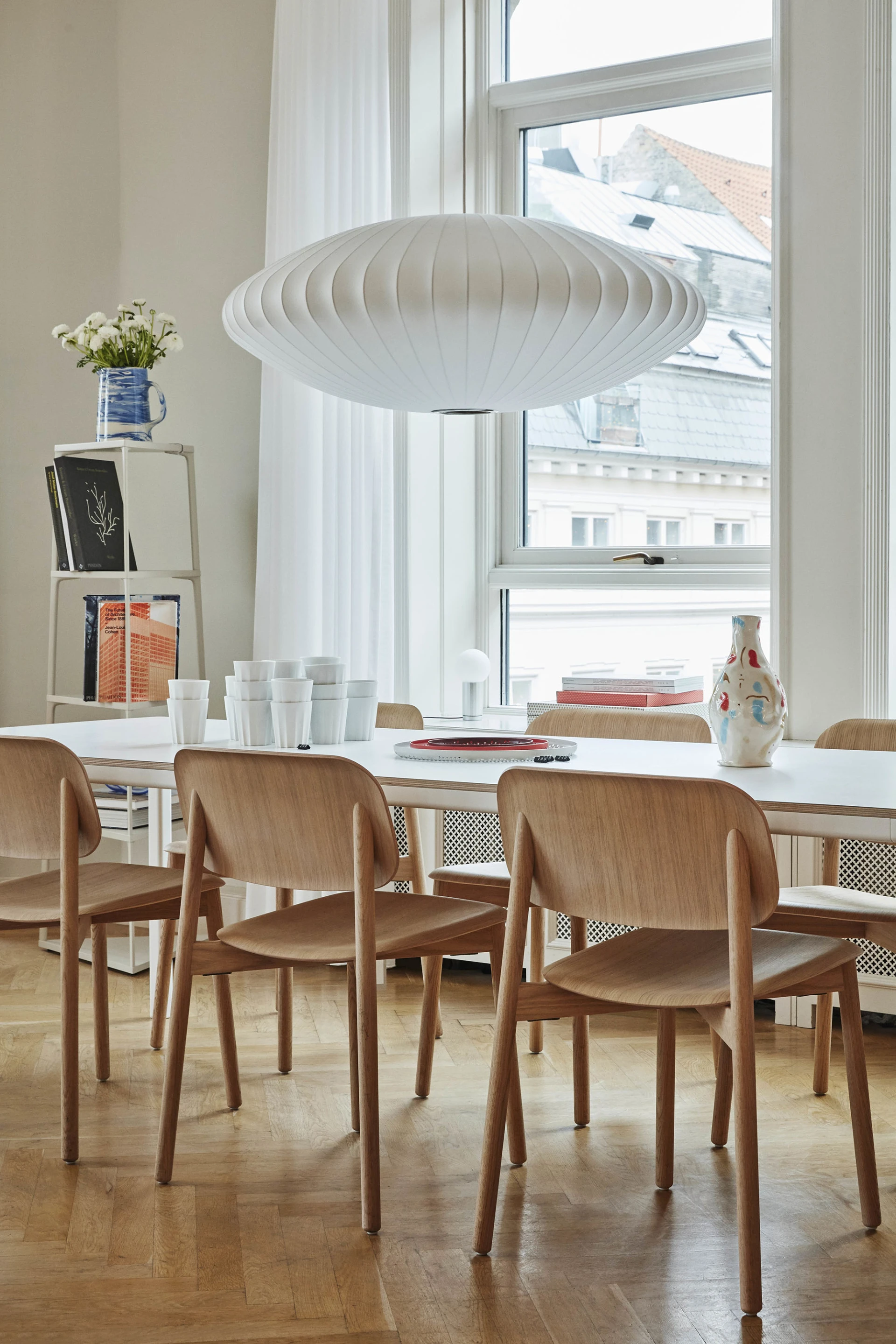 Nelson Saucer Bubble Pendant L Off-white 