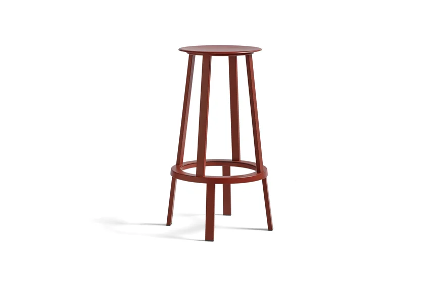 Revolver Bar Stool High H76 Lava red