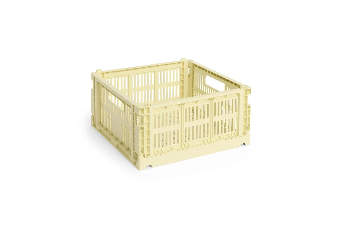 HAY Colour Crate Medium Square Light yellow
