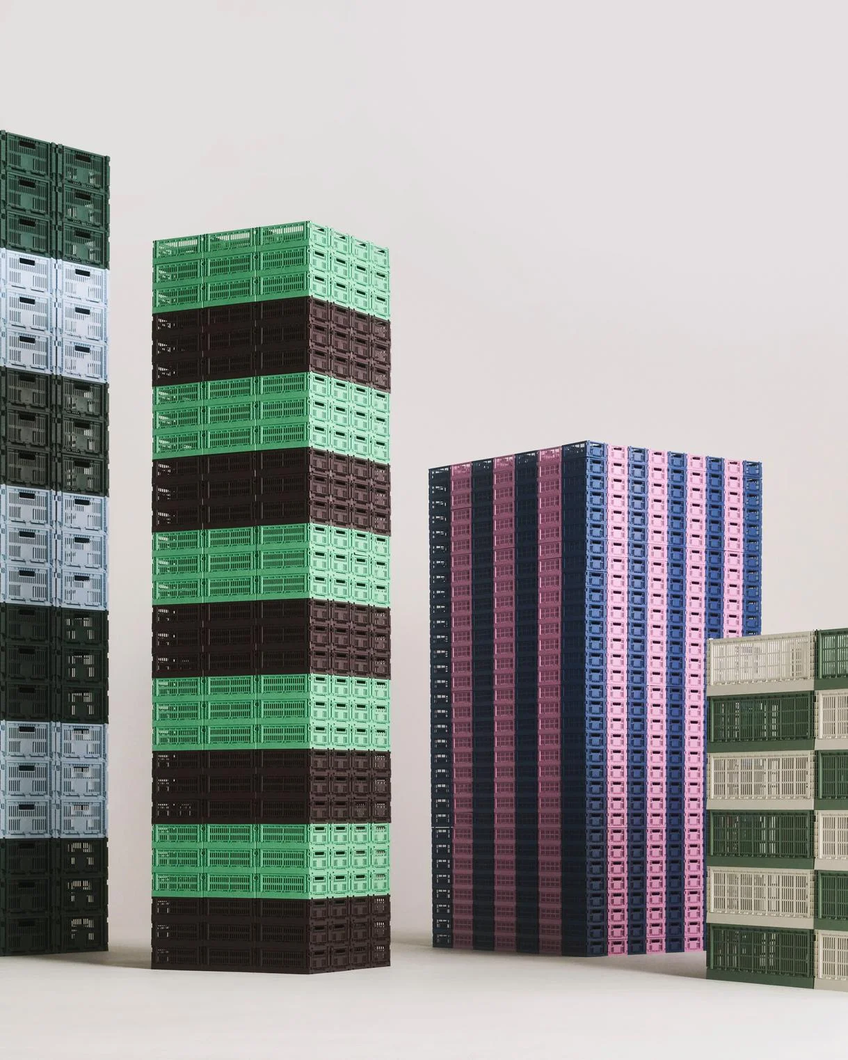 HAY Colour Crate Medium Dark green