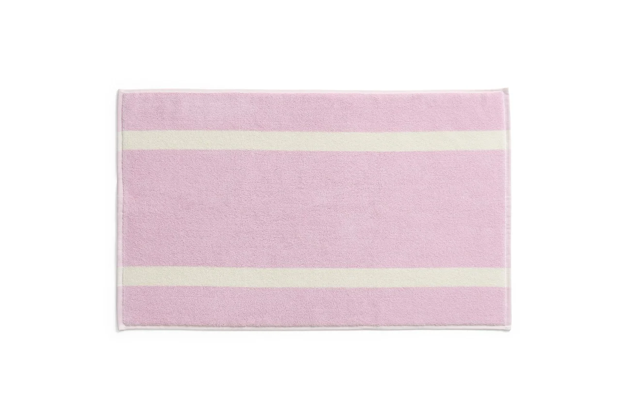 Stripe Bath Mat Cool pink