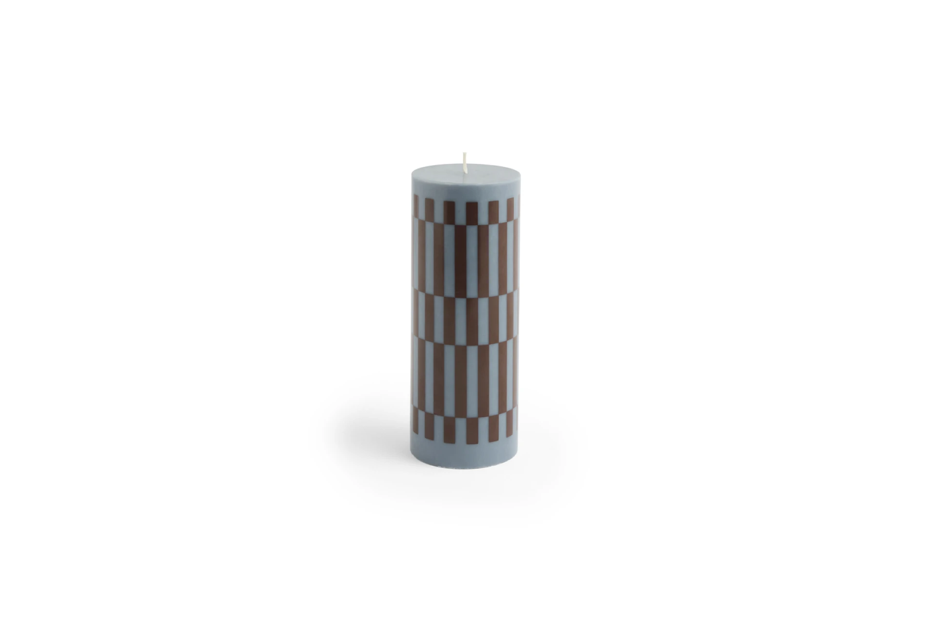 Column Candle Medium Anthracite and bordeaux