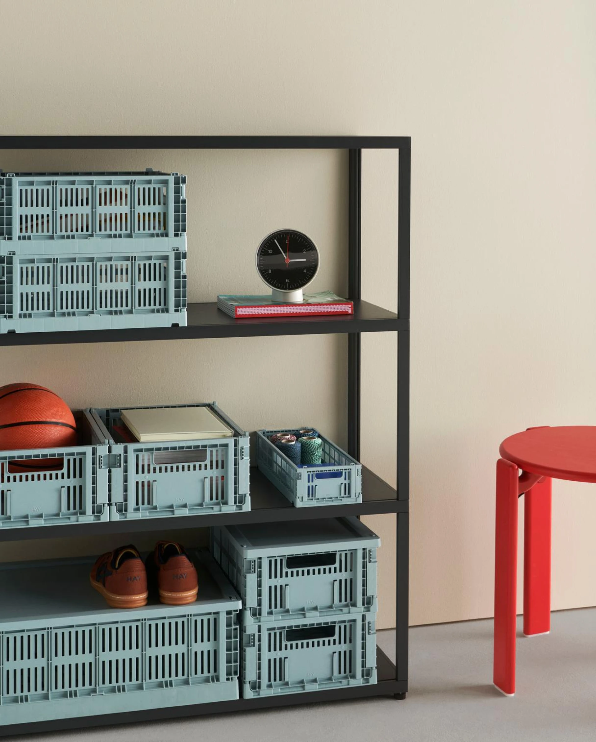 HAY Colour Crate Small Dusty blue