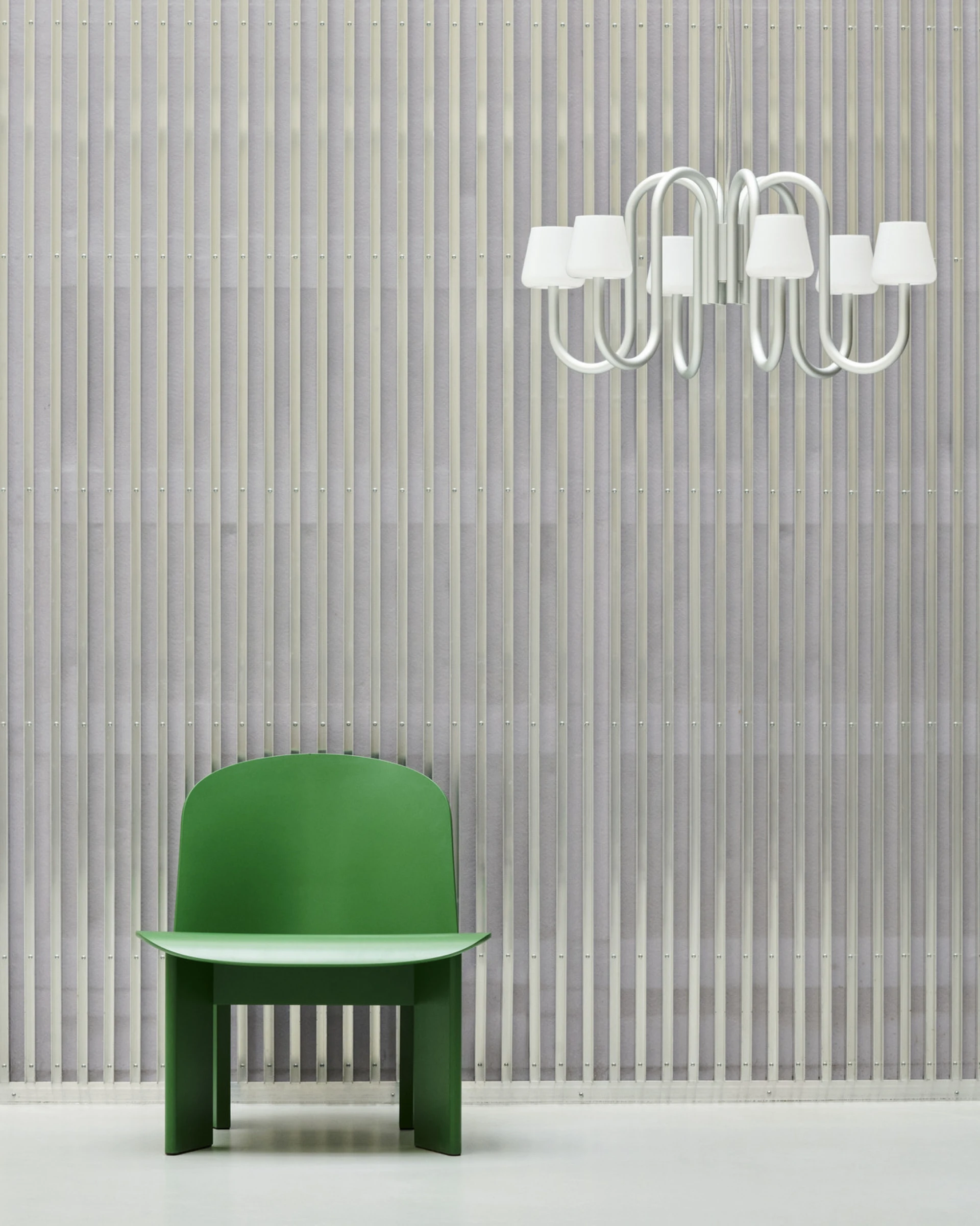 Apollo Chandelier 745 White opal glass