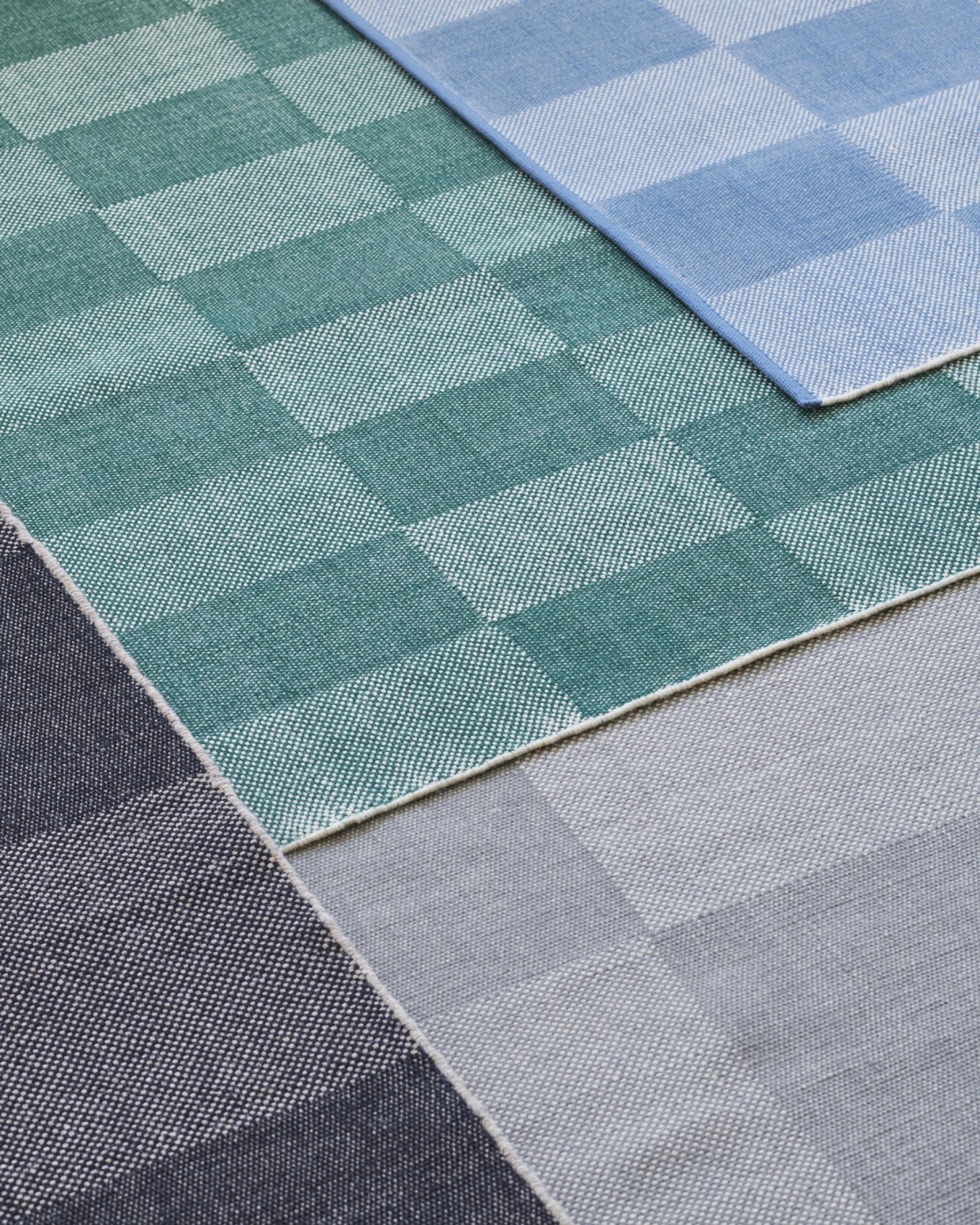 Check Rug 170 x 240 Light blue S Check