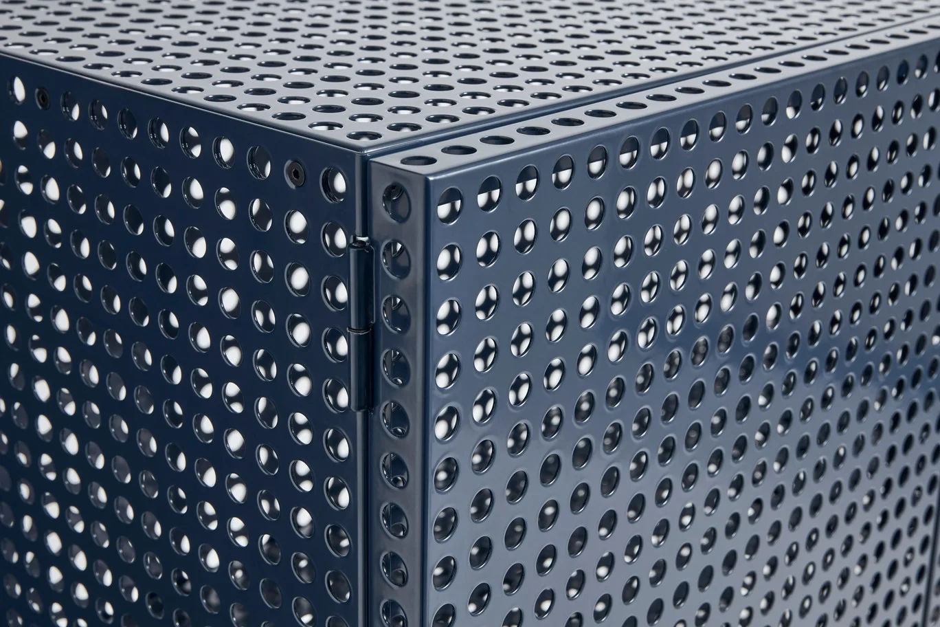 Perforated Cabinet Floor Large Steel blue