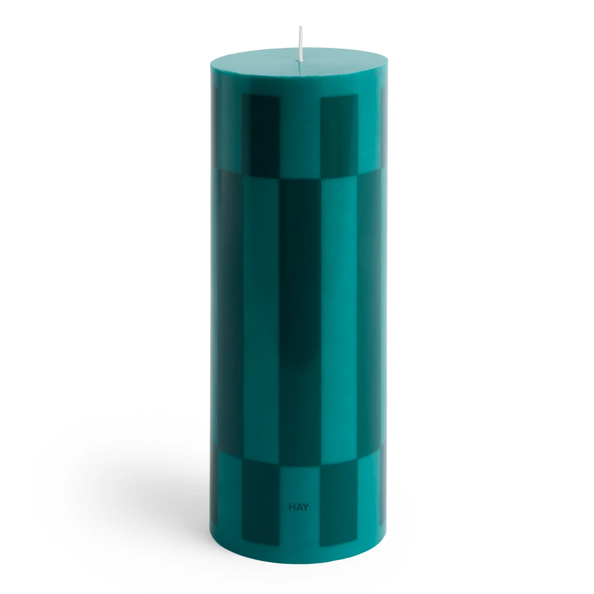 Column Candle Large Green and dark green