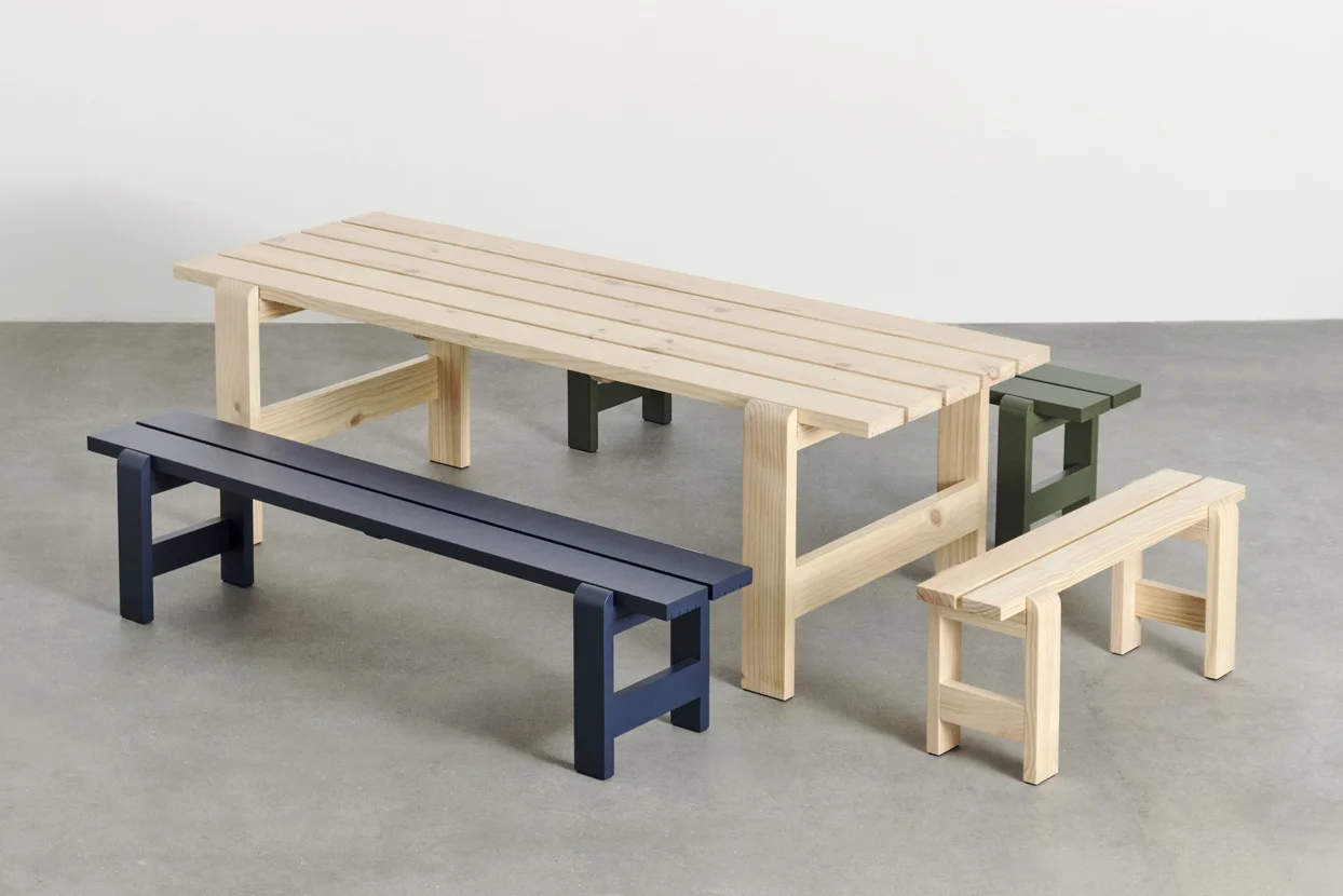 Weekday Bench L190 Steel blue