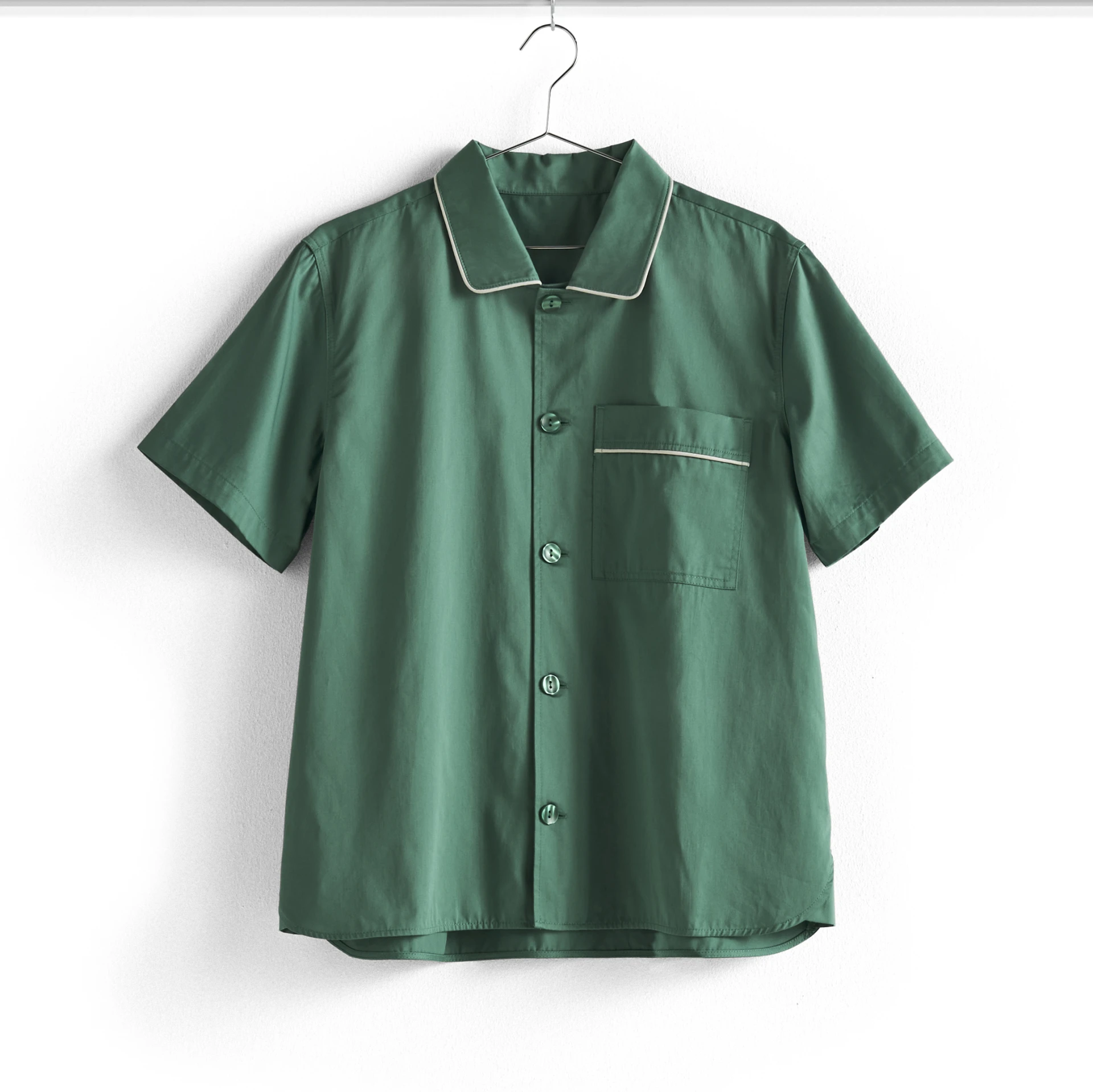 Outline Pyjama S/S Shirt S/M Emerald green