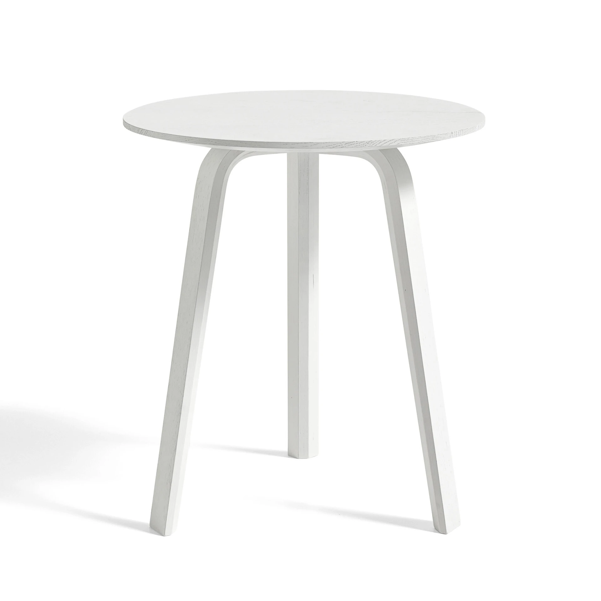 Bella Coffee Table D45 x H49 White water-based lacquered solid oak