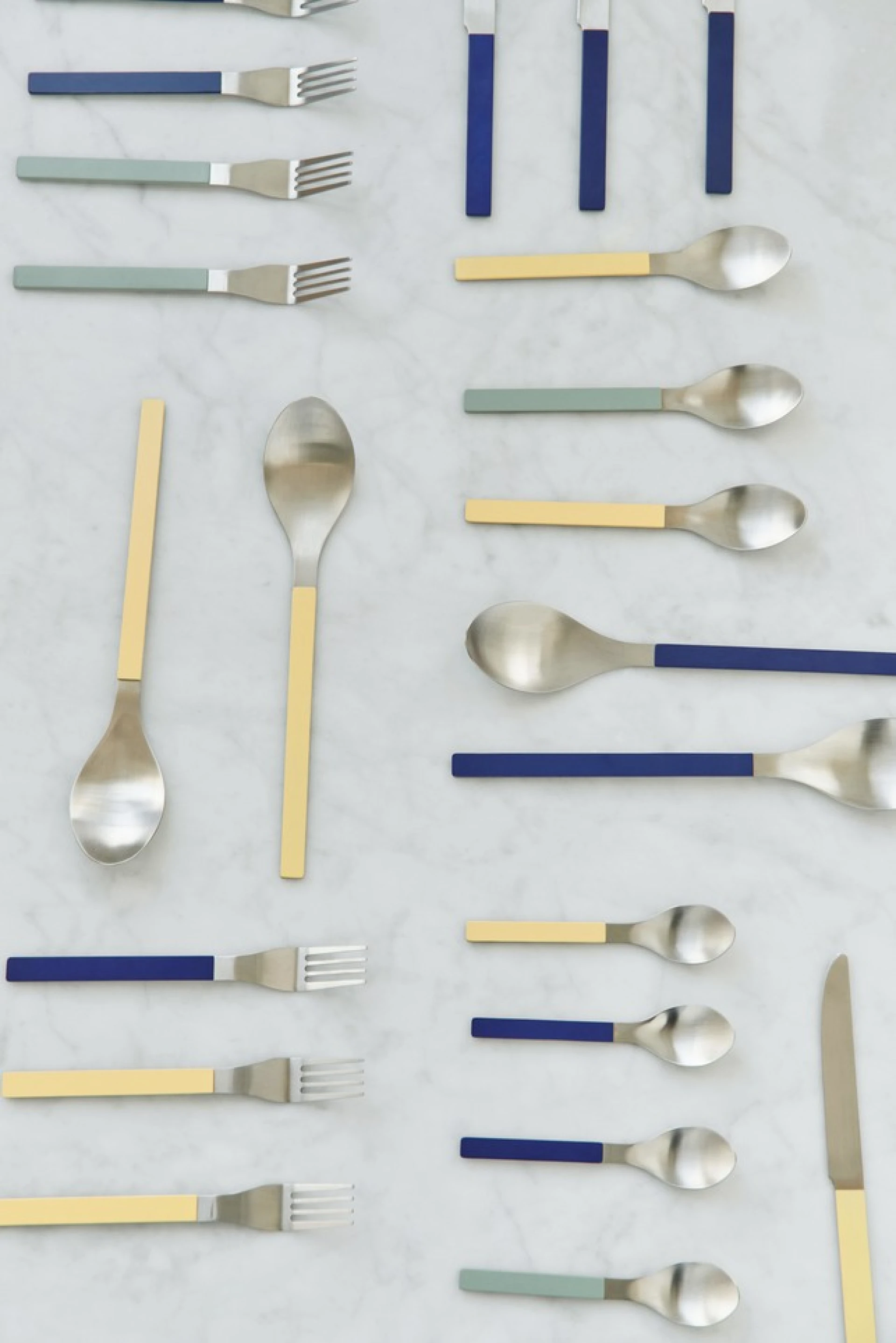 MVS Serving Spoon Set of 2 Dark blue and yellow