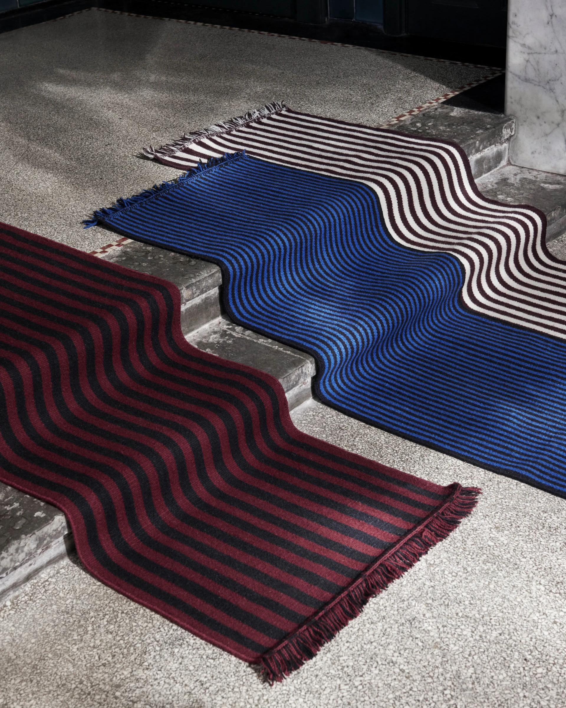 Stripes and Stripes 200 x 60 Blue