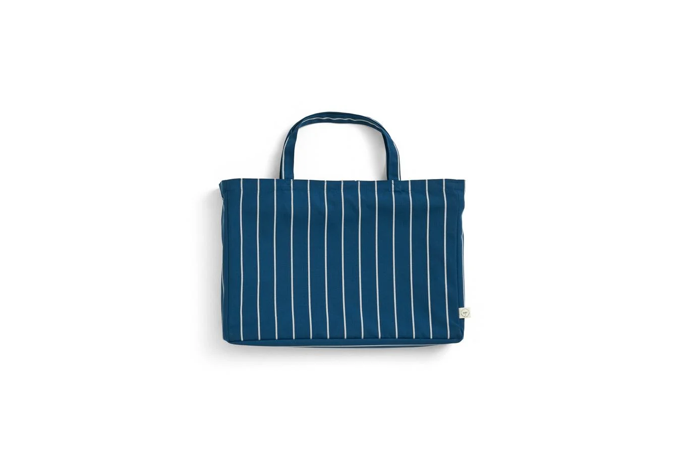 Outdoor Market Folding Stool Blue beige stripe