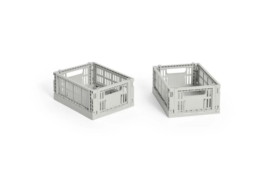 HAY Colour Crate Mini Set of 2 Grey