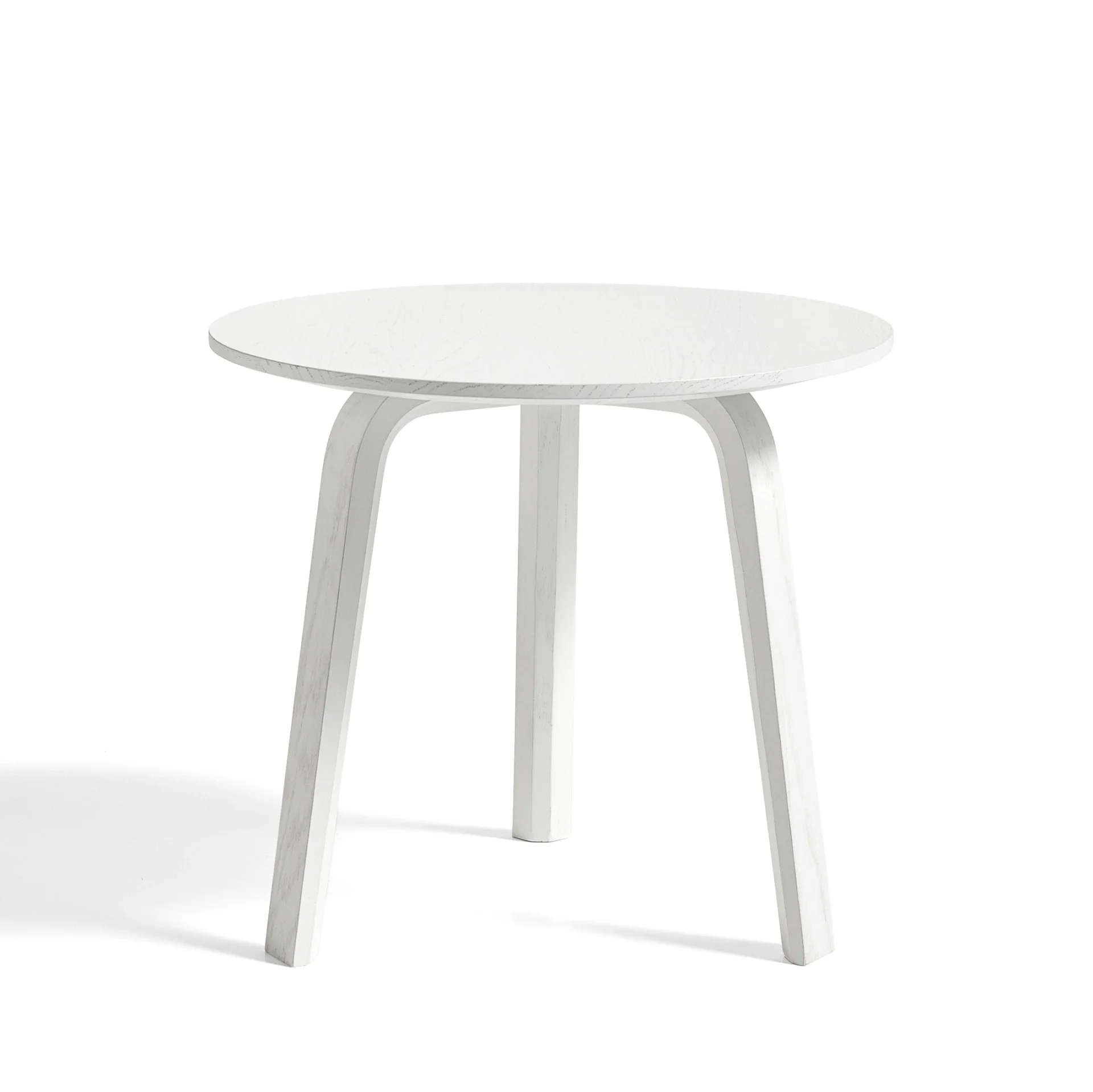 Bella Coffee Table D45 x H39 White water-based lacquered solid oak