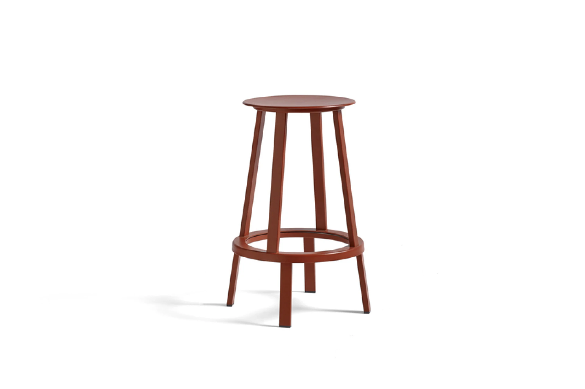 Revolver Bar Stool Low H65 Lava red