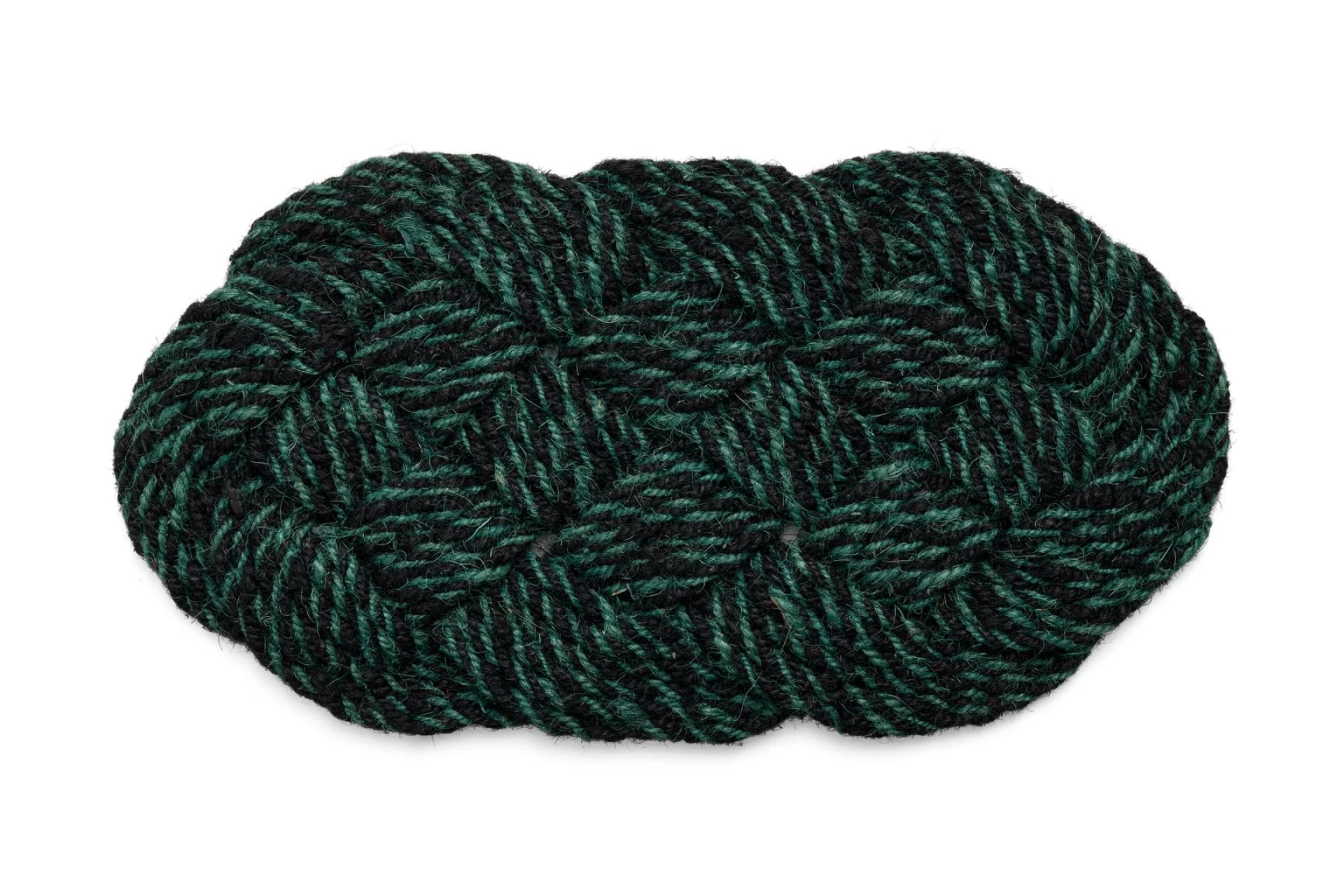 Coco Door Mat Swirl Green and black