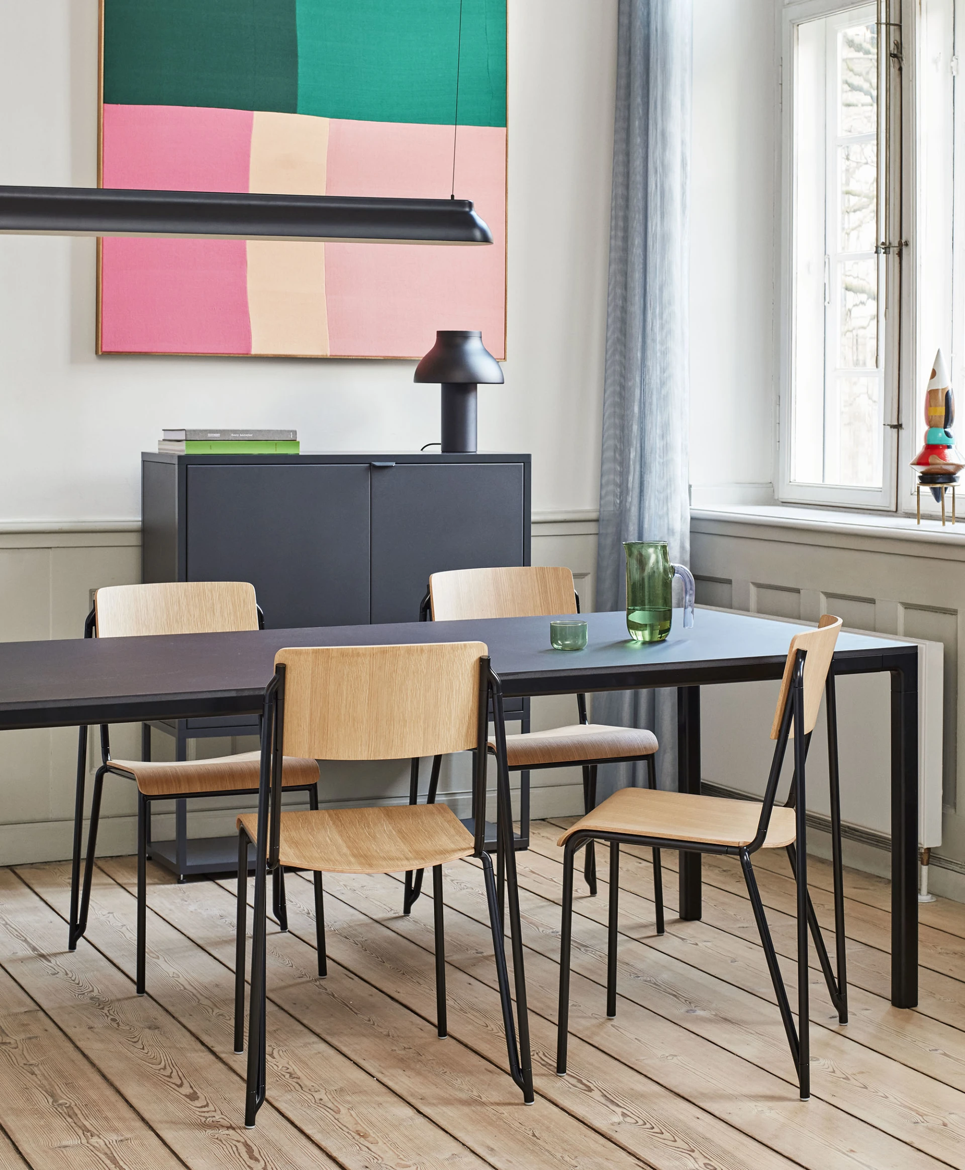 PC linear pendant soft black