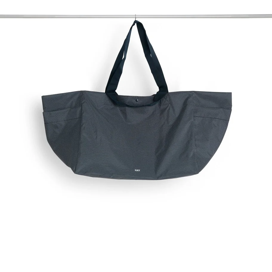 Grid Weekend Bag Large Dark blue