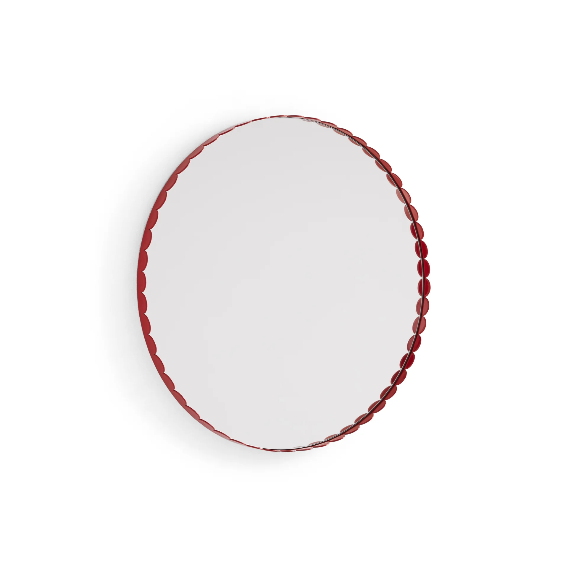 Arcs Mirror Round Red