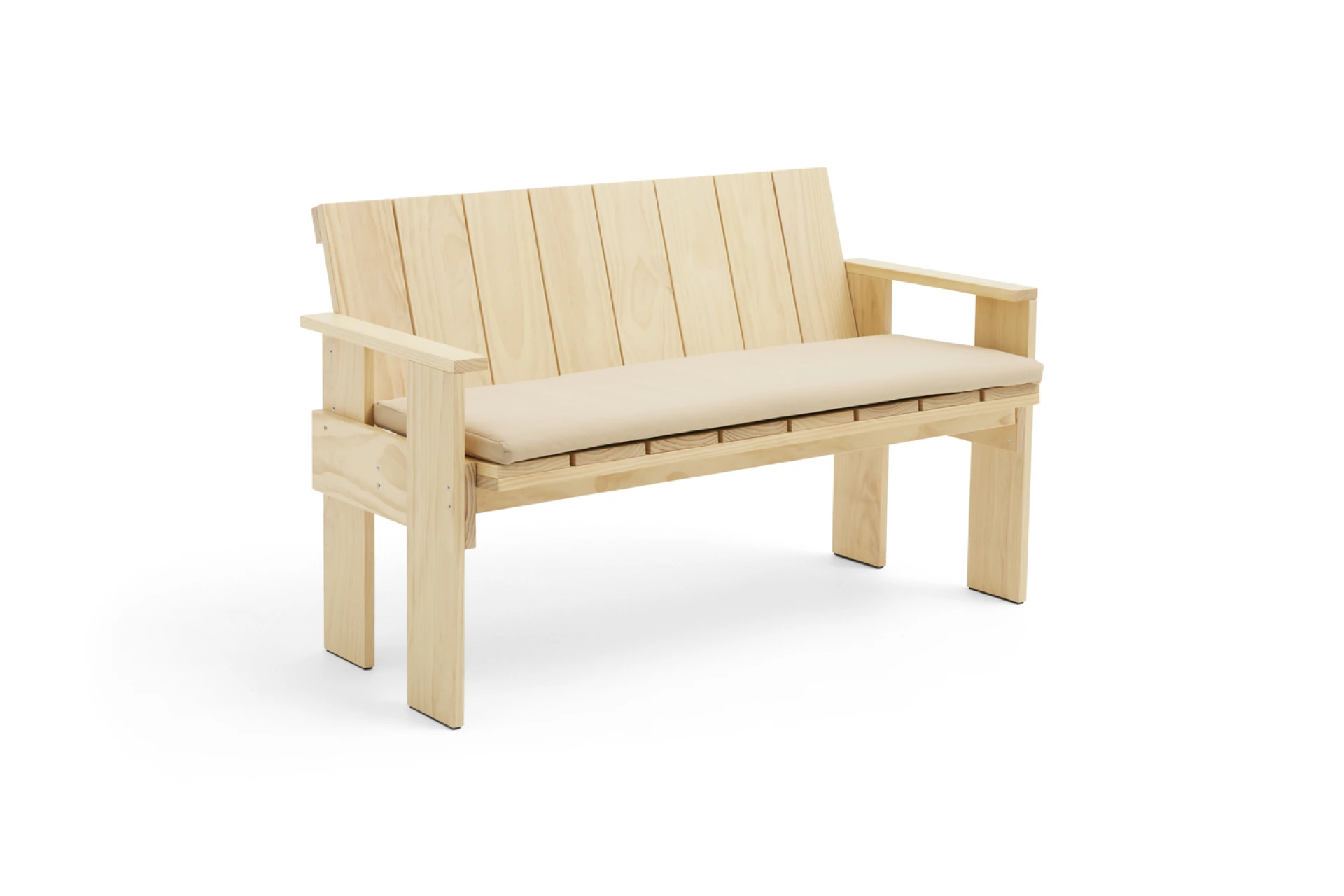 Seat Cushion for Crate Dining Bench Beige