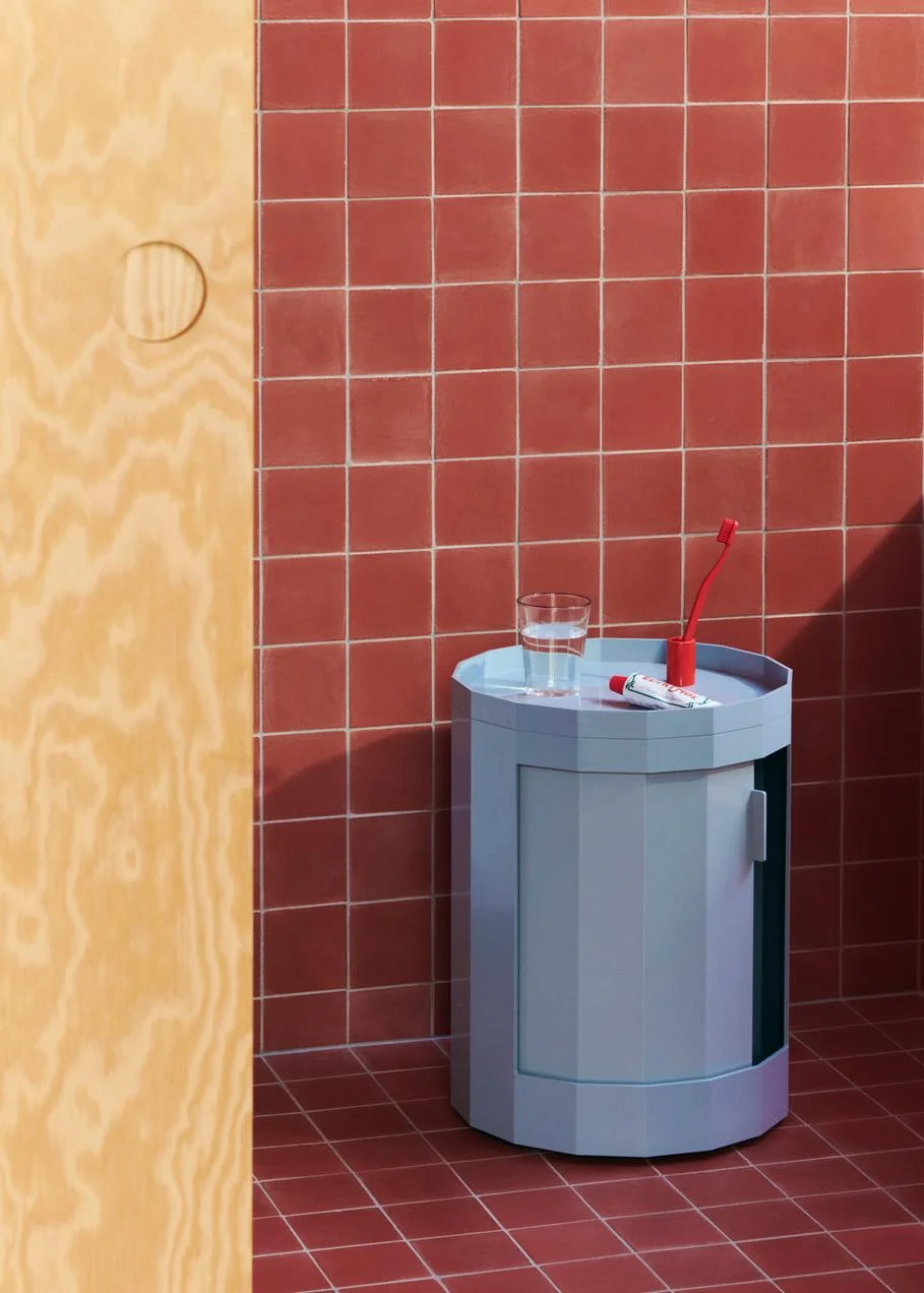 Facet Cabinet 100 Misty blue