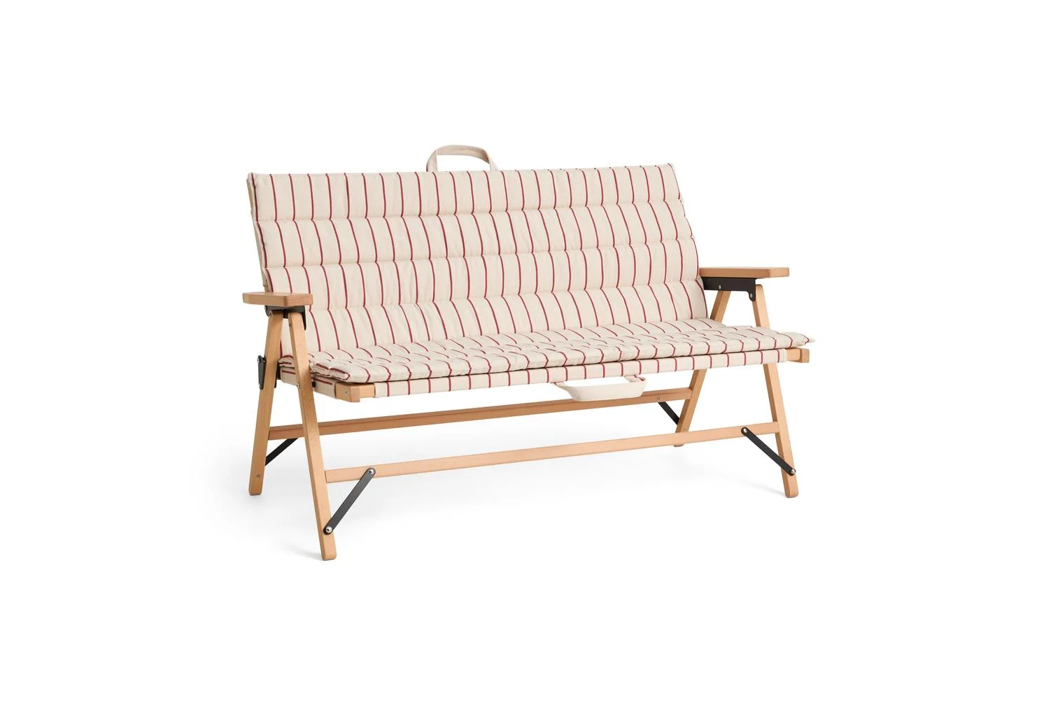 Outdoor Market Sofa Cushion Beige red stripe