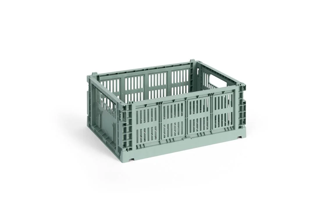 HAY Colour Crate Medium Sage green