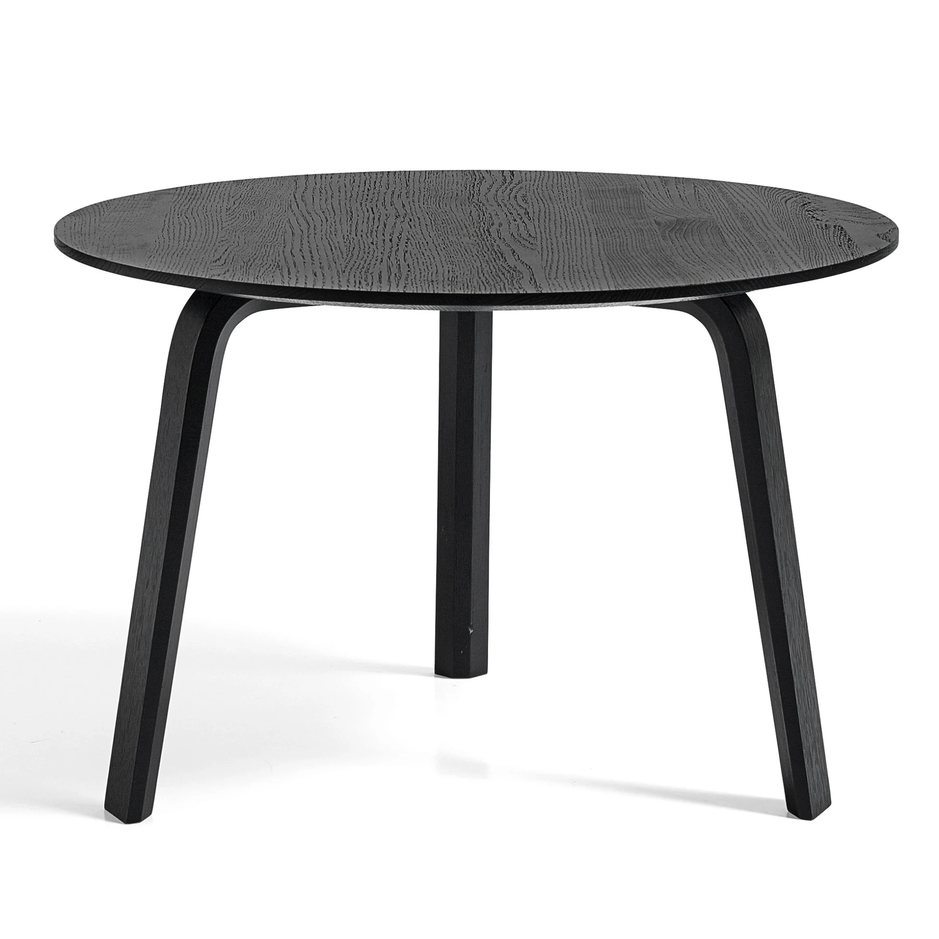 Bella Coffee Table D60 x H39 Black water-based lacquered solid oak