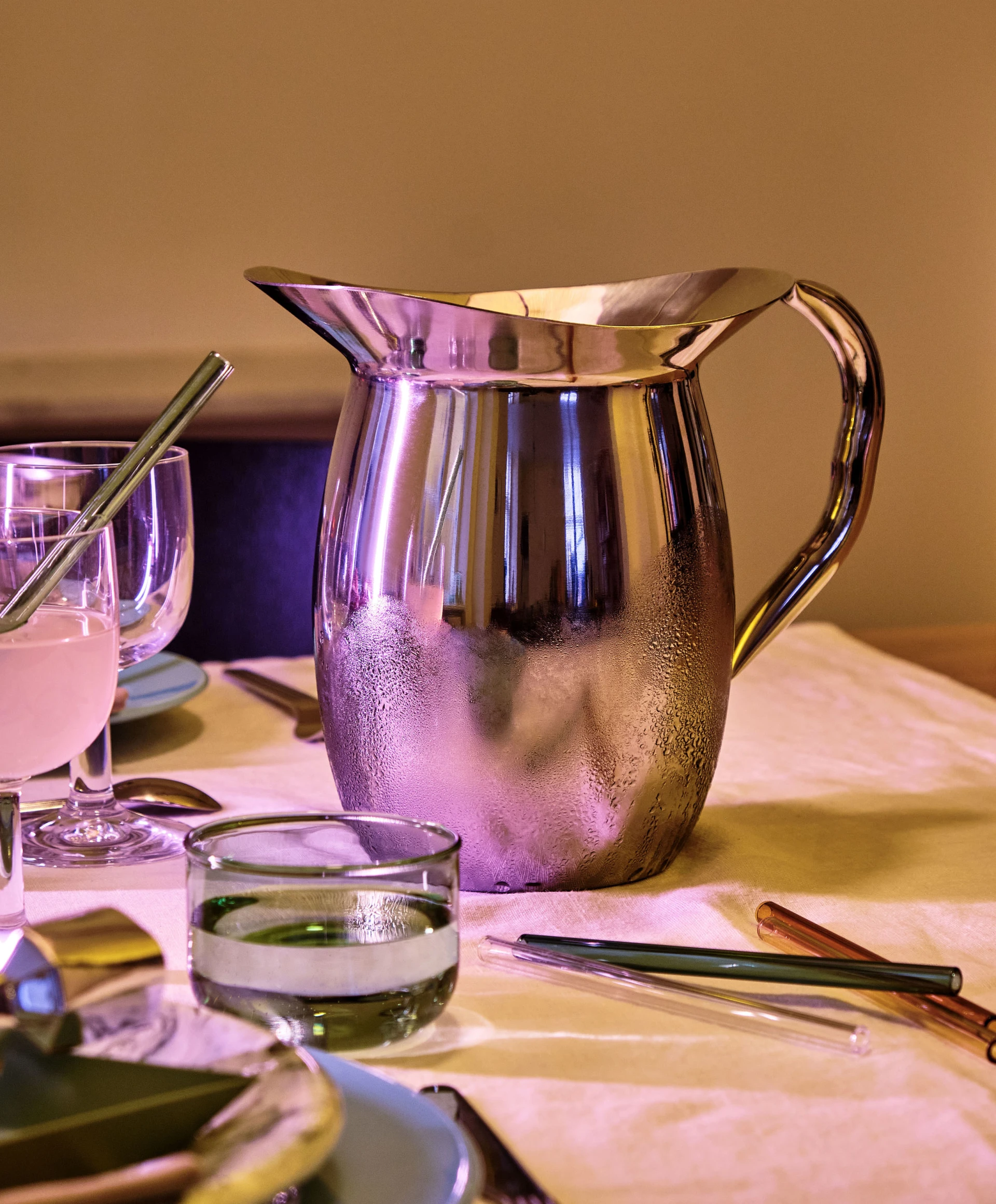 Indian Steel Pitcher