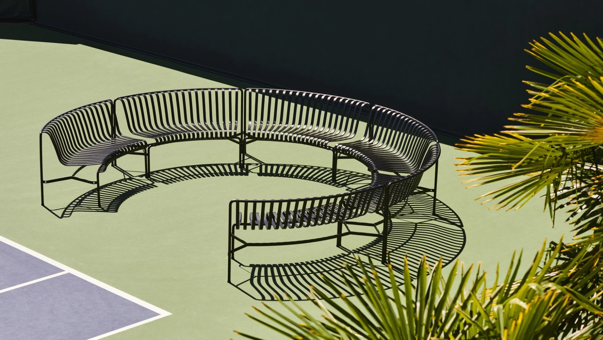 Palissade Park Dining Bench In Add-on
