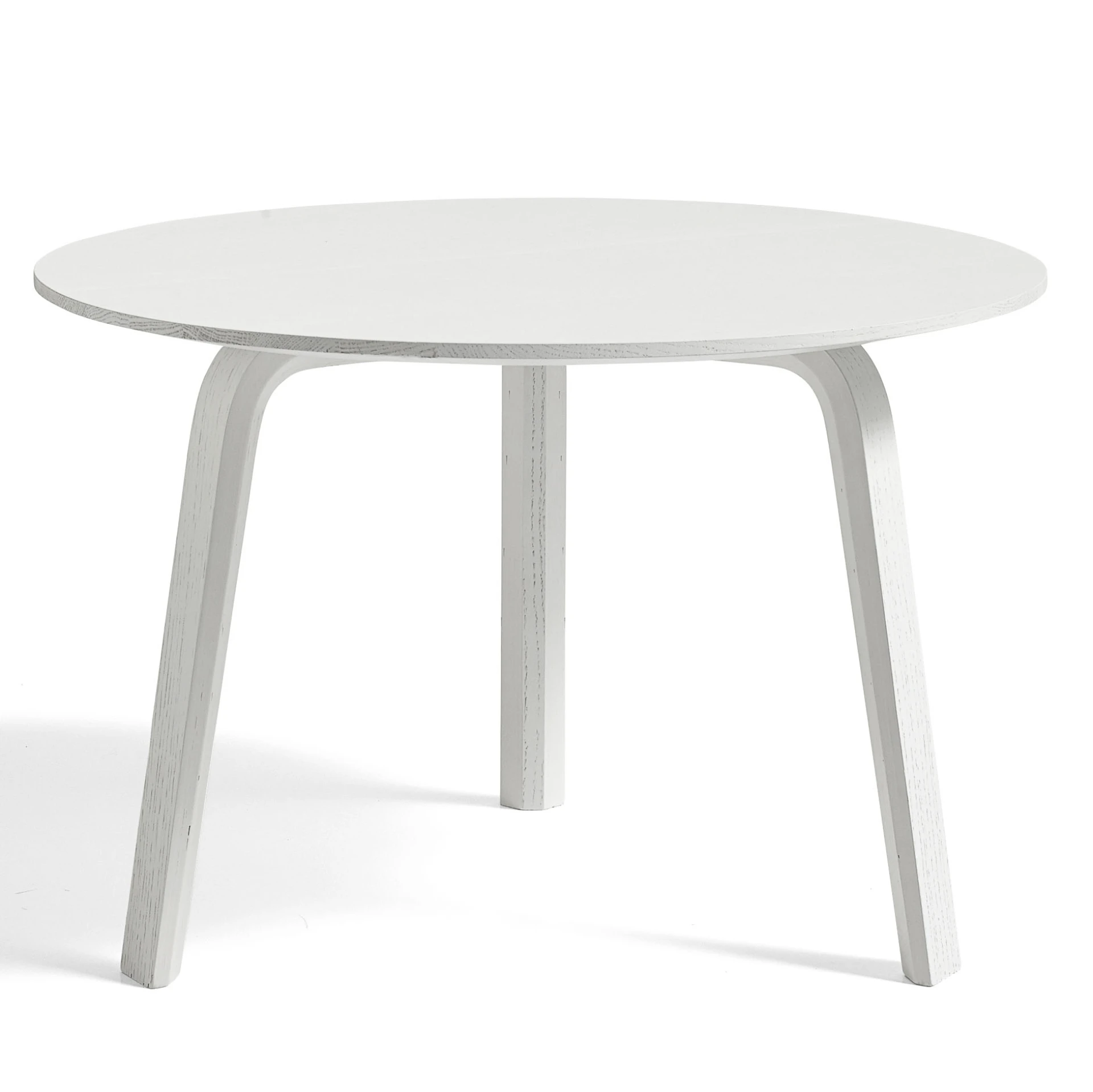 Bella Coffee Table D60 x H39 White water-based lacquered solid oak