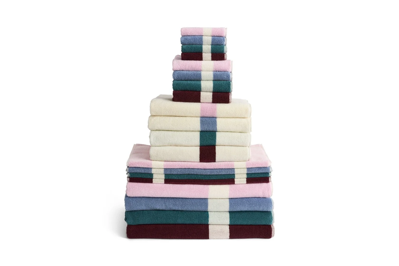 Stripe Bath Mat Cool pink