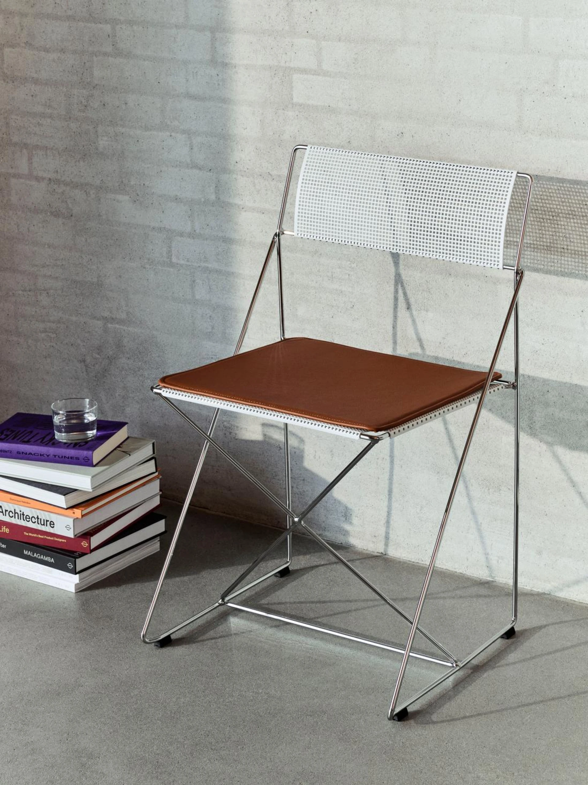 Seat Pad for X-Line Chair Indoor Cognac leather