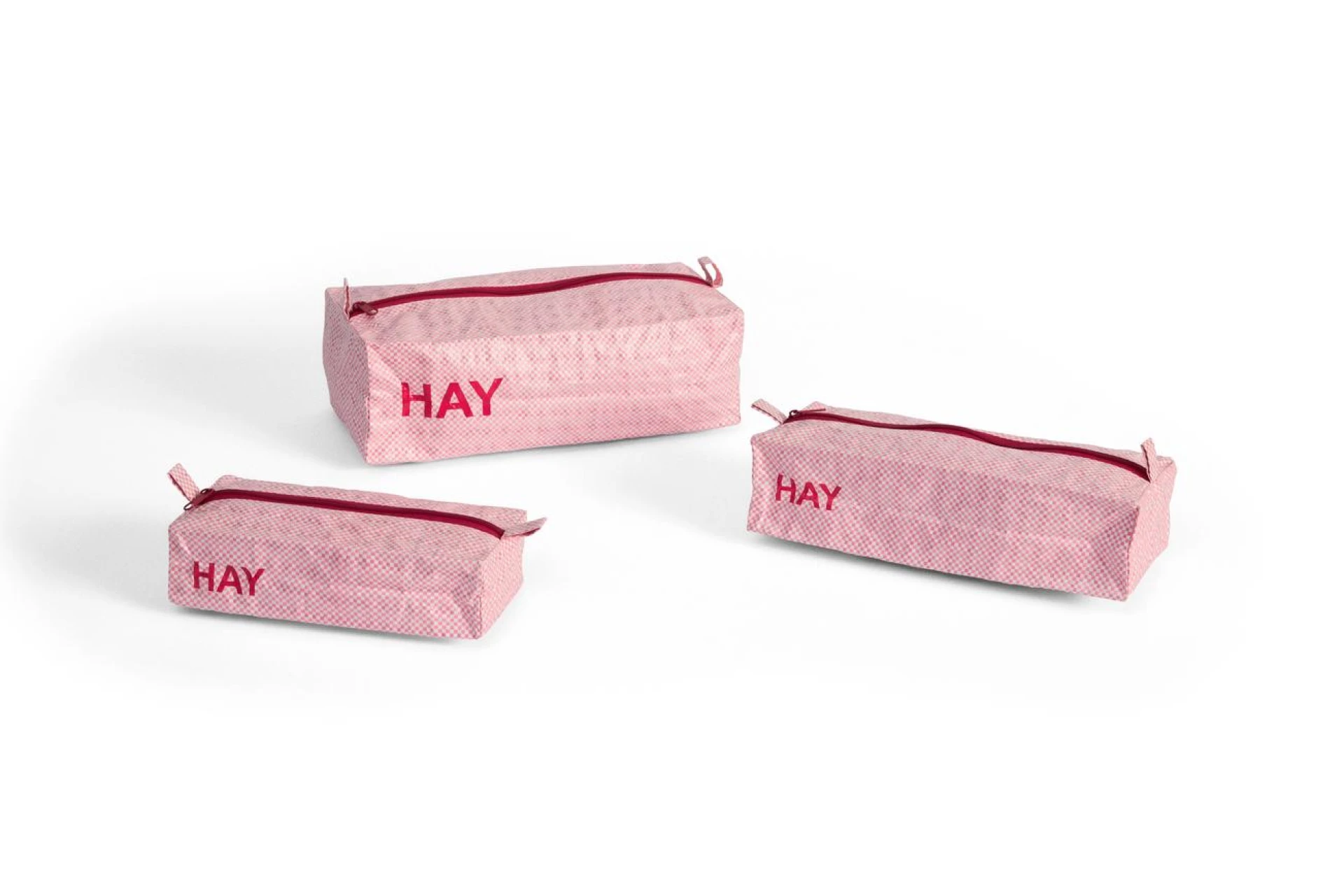 Candy Mono Wash Bag Box Set of 3 Light pink