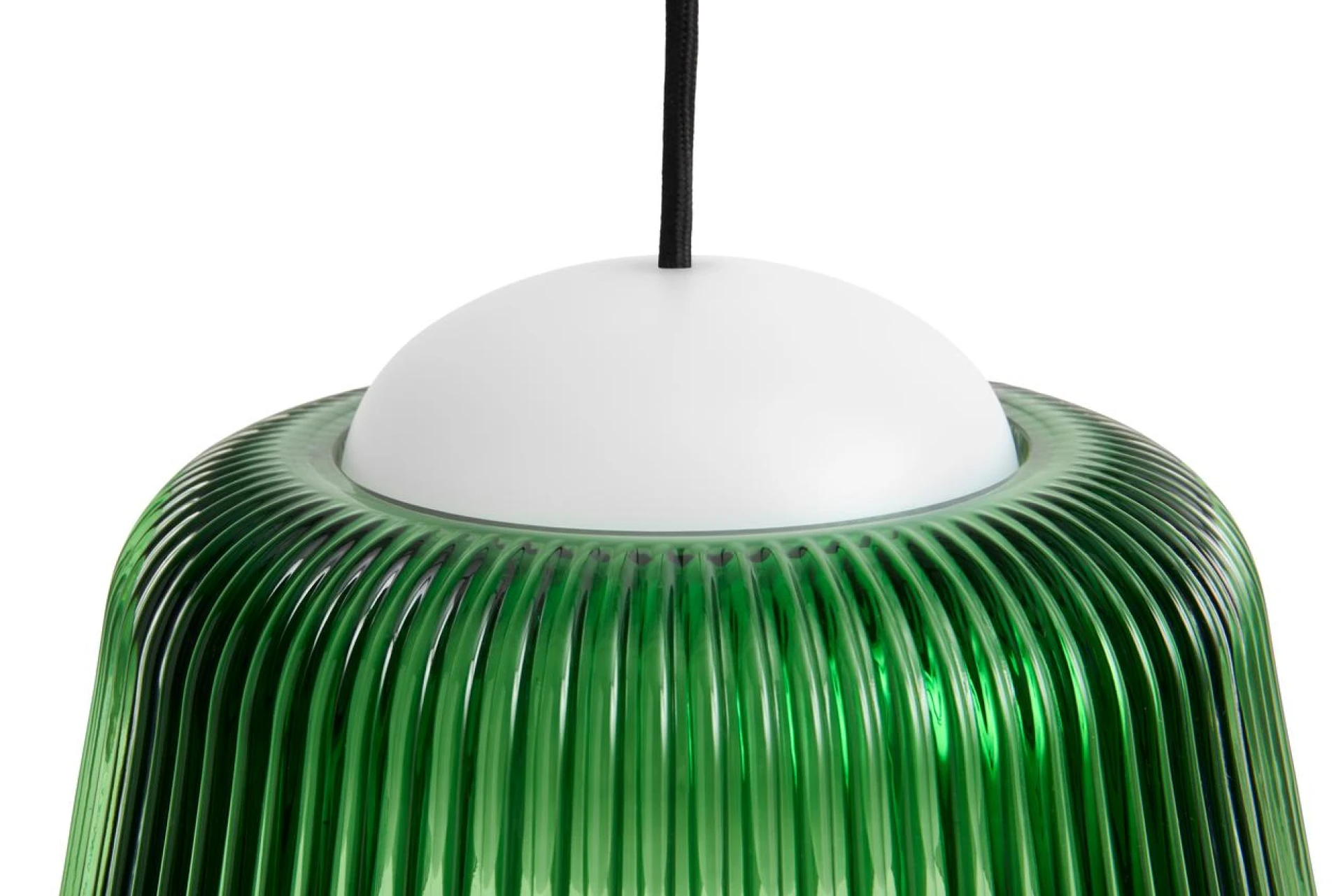 Brim Pendant Bottle green glass