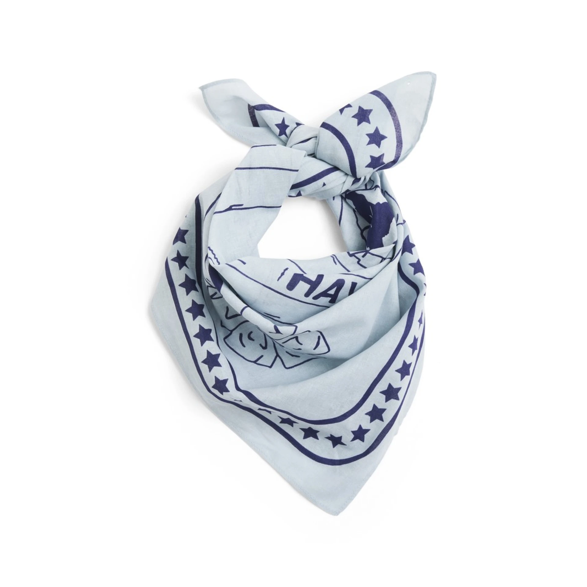 HAY Dogs Scarf 55 x 55 Light blue