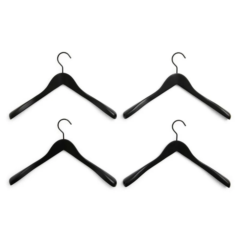 Smooth Coat Hanger Set of 4 Wide