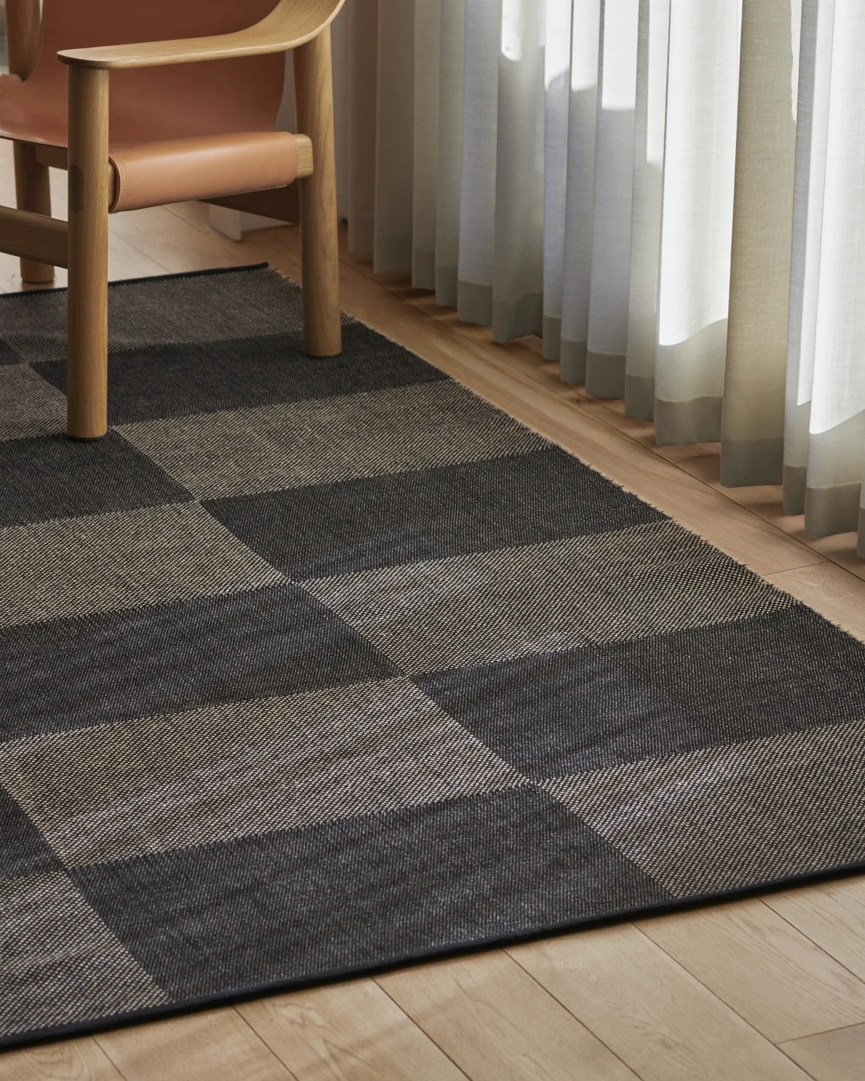 Check Rug 170 x 240 Light blue S Check
