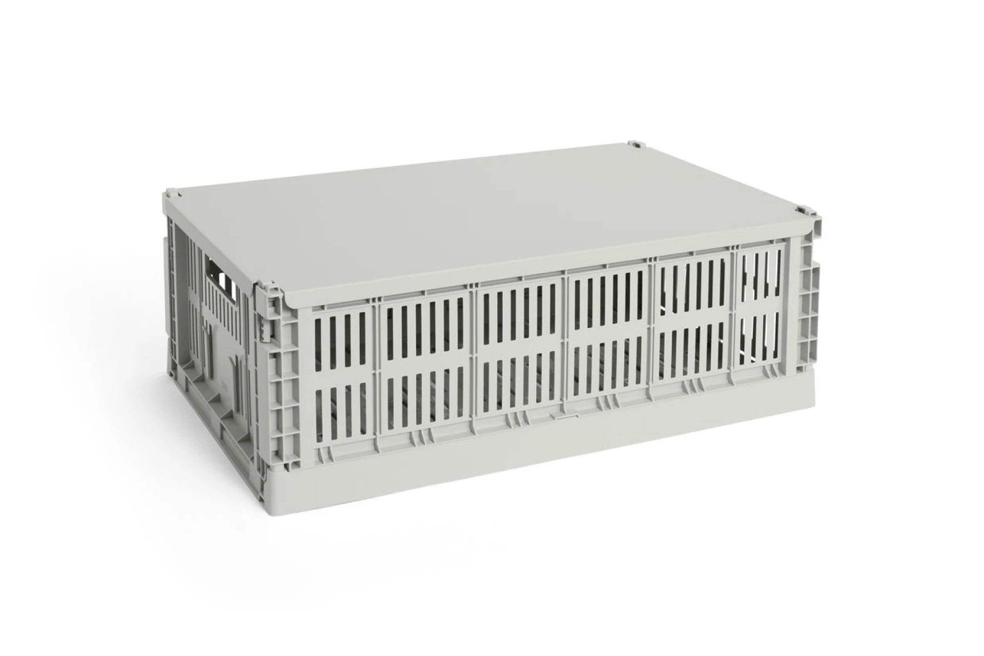 HAY Colour Crate Lid Metal Large Grey