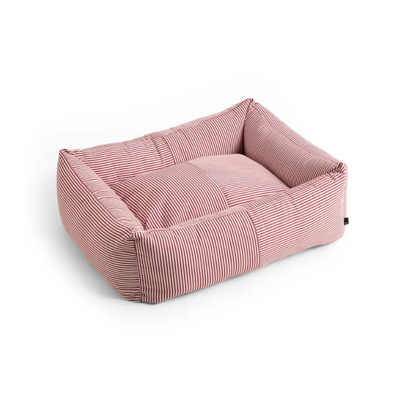 HAY Dogs Bed Zip Medium Red and white stripe