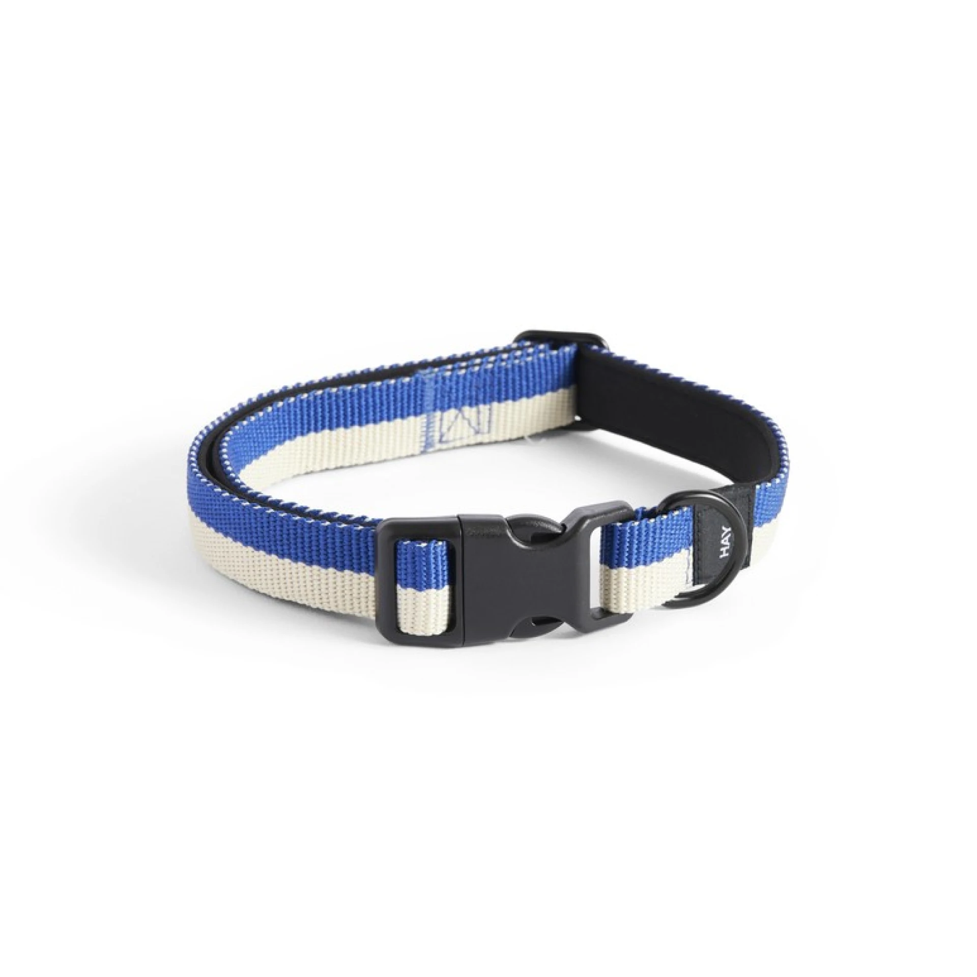 HAY Dogs Collar Flat S/M Blue, off-white