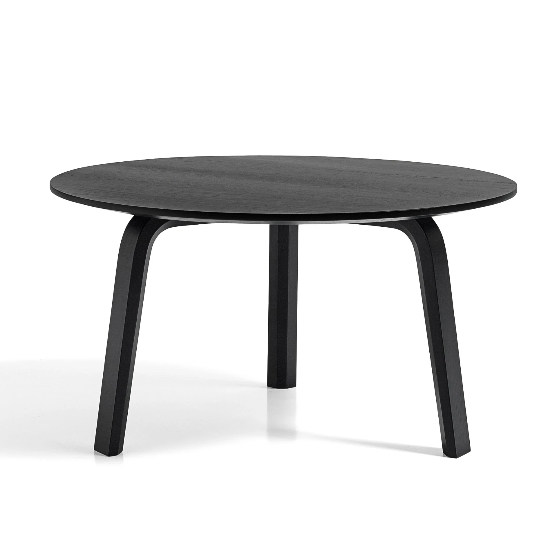 Bella Coffee Table D60 x H32 Black water-based lacquered solid oak