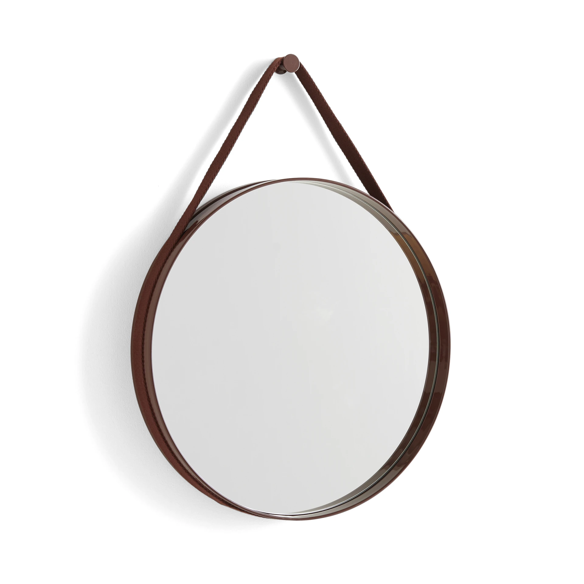 Strap Mirror D50 No. 2 Dark brown
