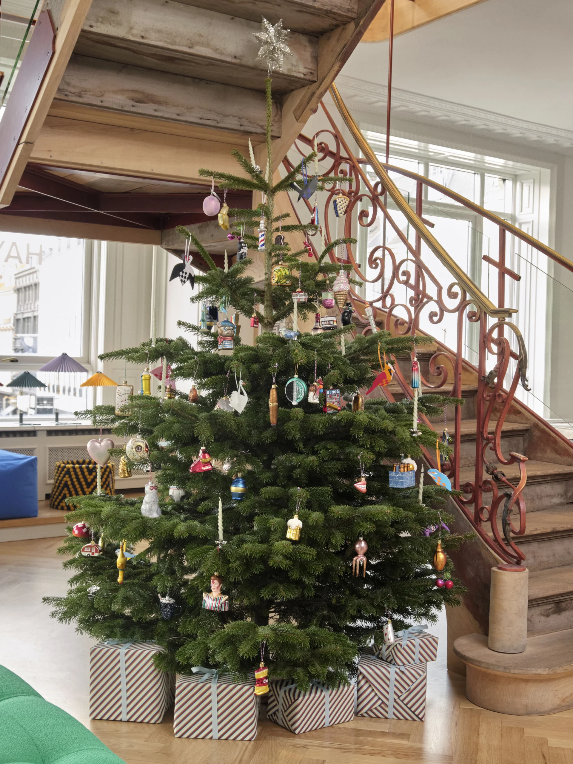 Bead Basket Yellow chevron