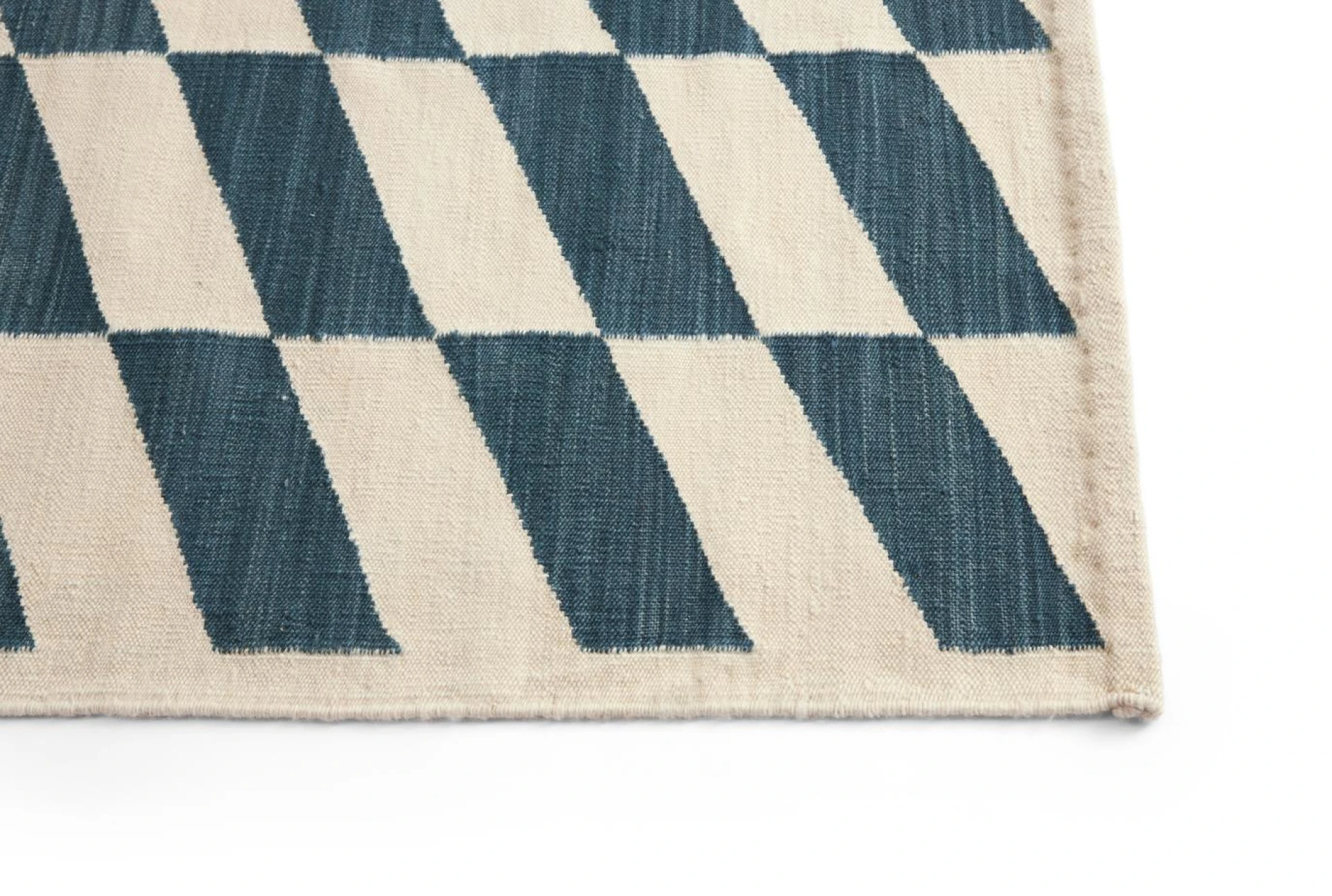 Shift Kelim Rug Blue 140 x 200
