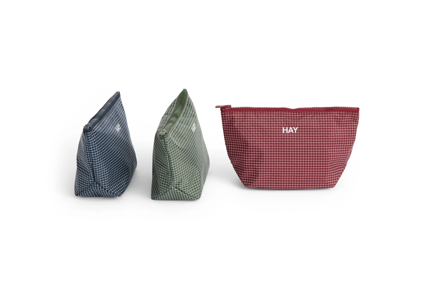 Grid Pouch Small Dark green