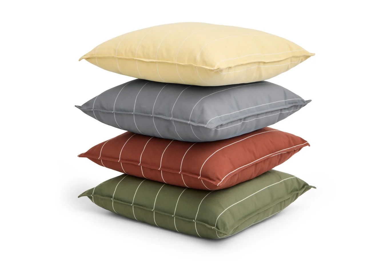 Terrazza Cushion 60 x 60 Olive narrow stripe