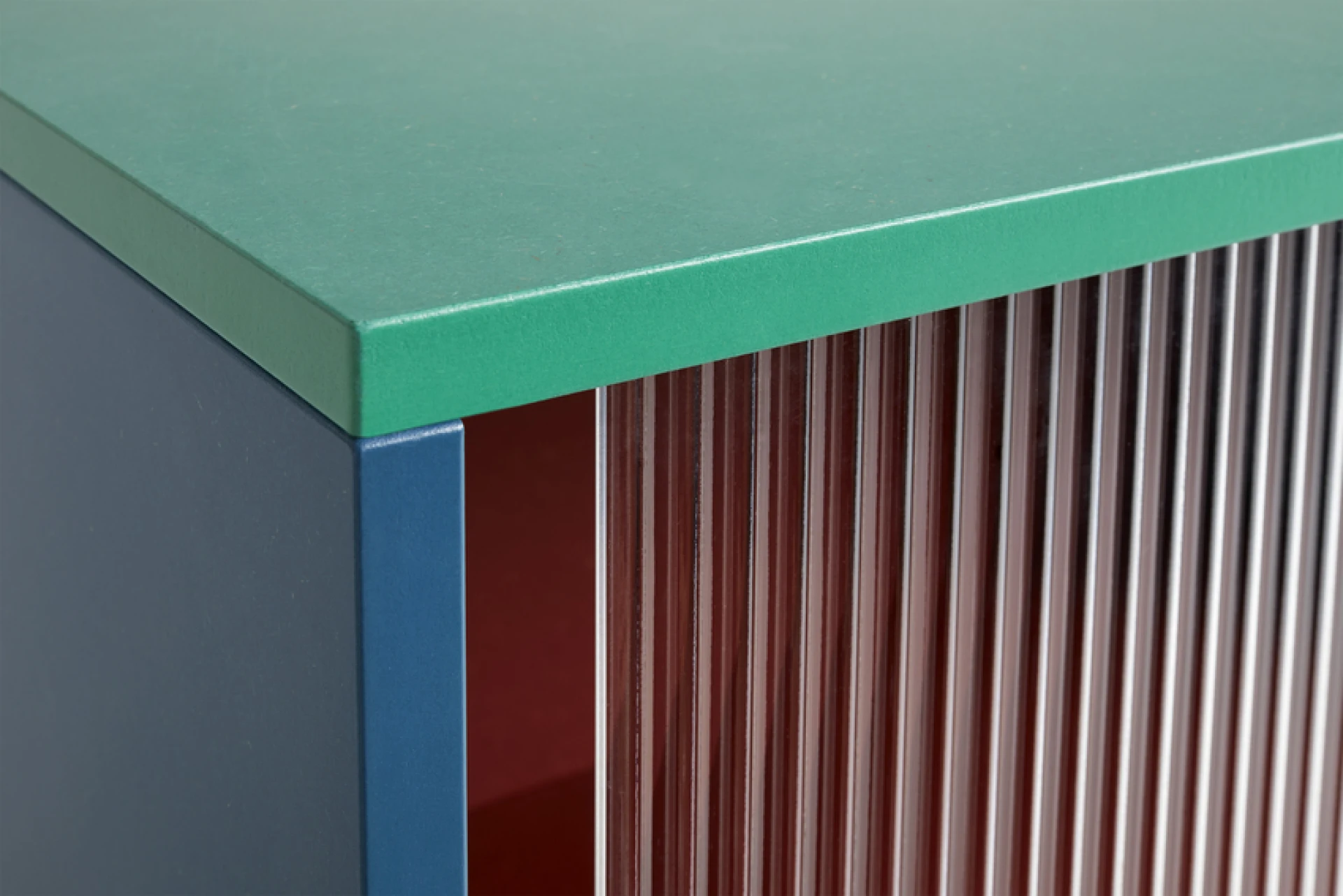 Colour Cabinet Tall Multi w. Glass doors