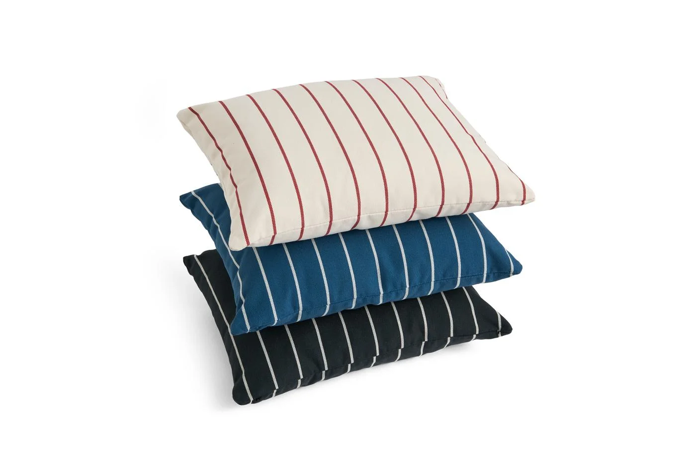 Outdoor Market Cushion Blue beige stripe